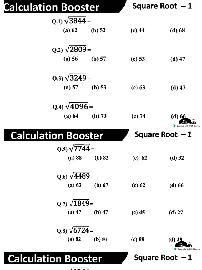 Square Root | PDF