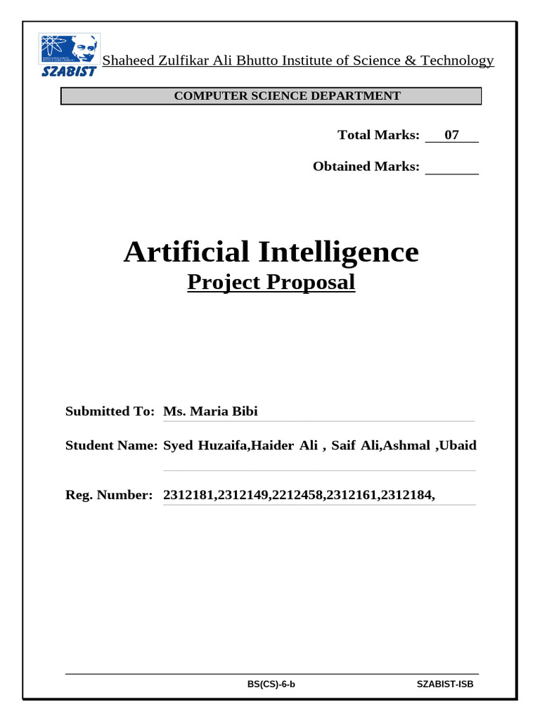 ai project proposal | PDF | Machine Learning | Support Vector Machine