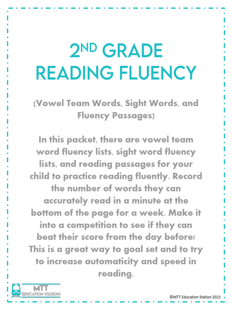 Reading-Fluency G2 MTTES | PDF | Senses