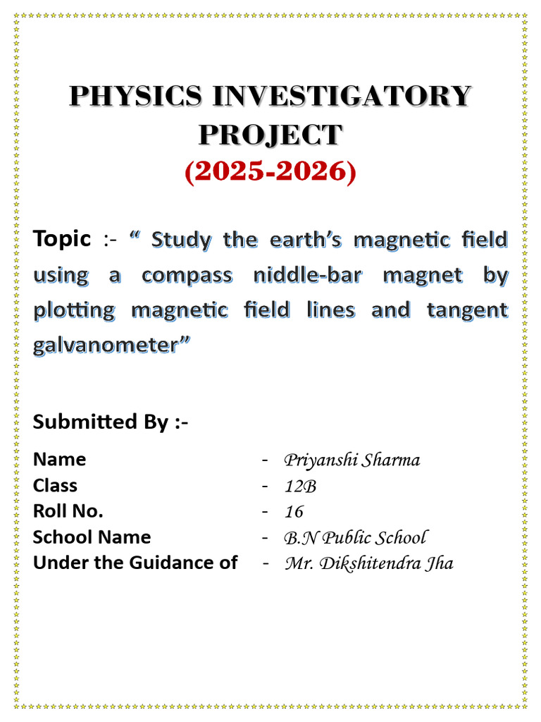 Physics Investigatory Project 2 | PDF