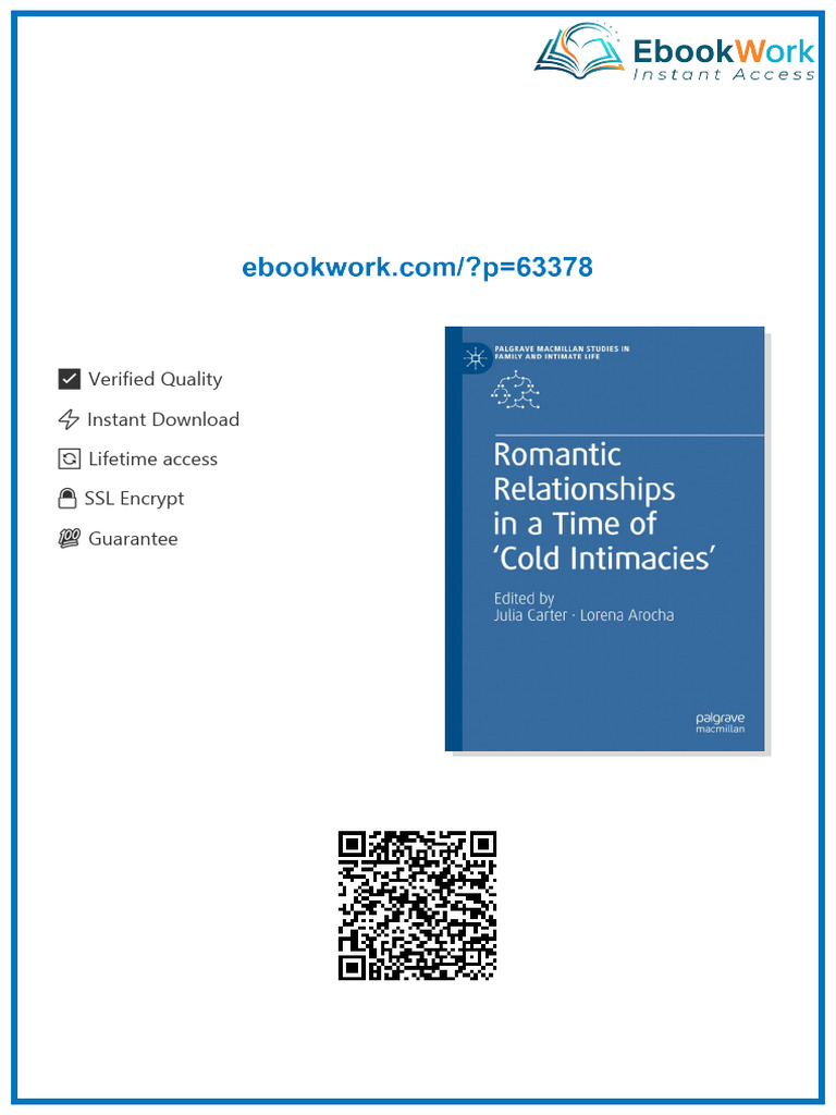 Romantic Relationships in a Time of ‘Cold Intimacies’ 1st ed. 2020 ...