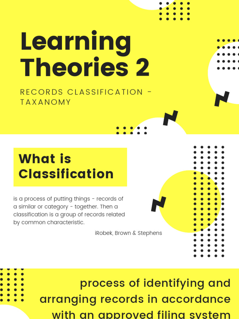 Records Classification - Taxonomy | PDF