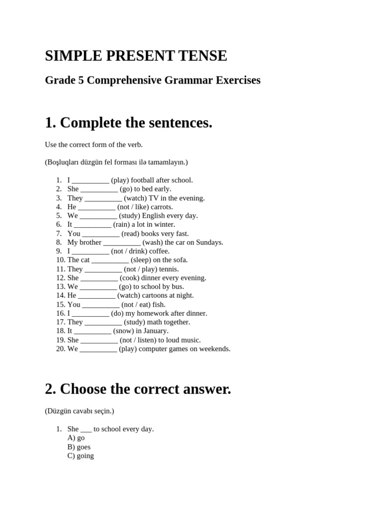 Simple Present Tense | PDF | Chess Openings | Chess