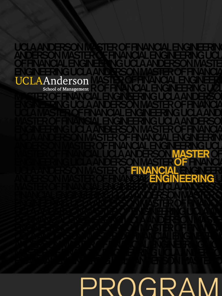 UCLA Anderson Master of Financial Engineering | PDF | Derivative ...