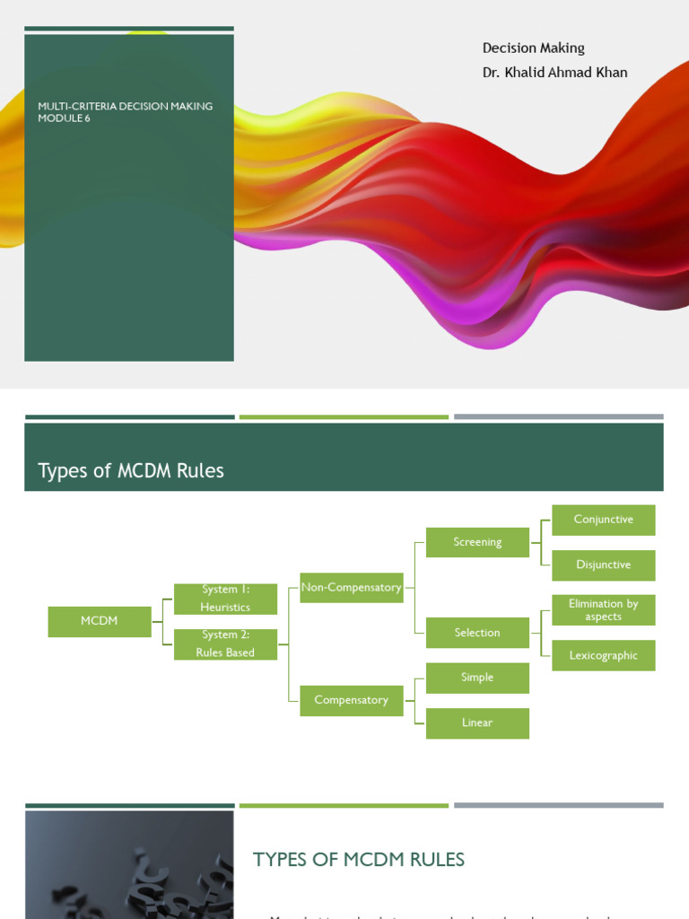 Module 6 - MCDM Types Slides | PDF | Laptop | Display Resolution