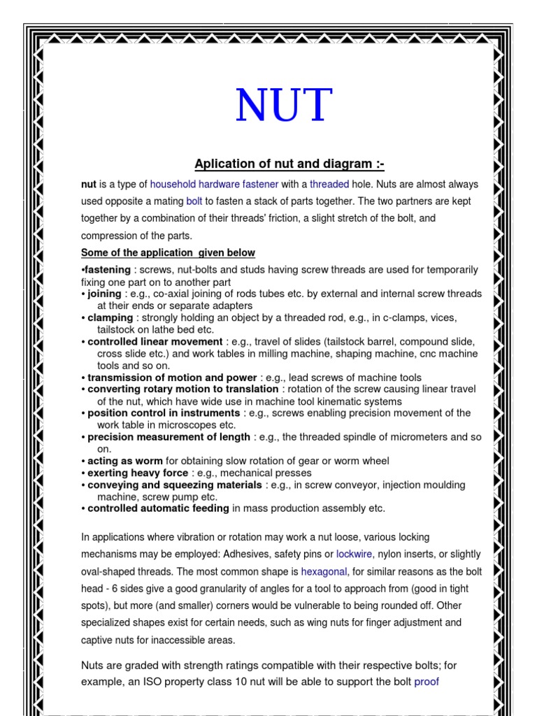 Nut | PDF