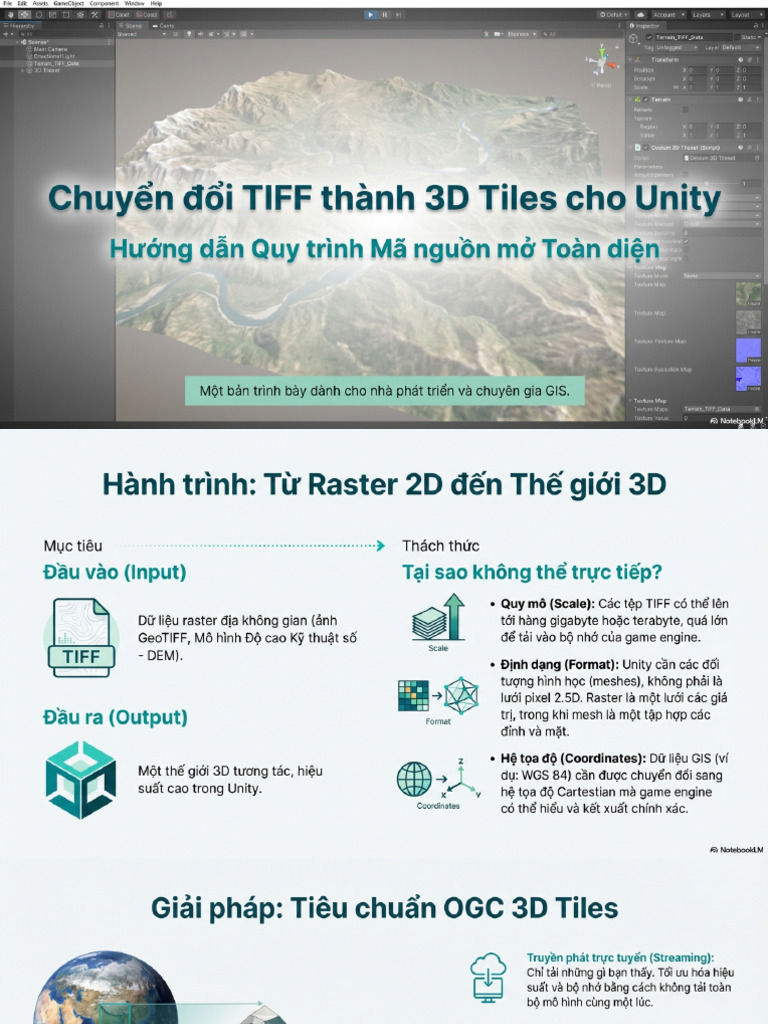 TIFF to 3D Tiles Unity Workflow | PDF