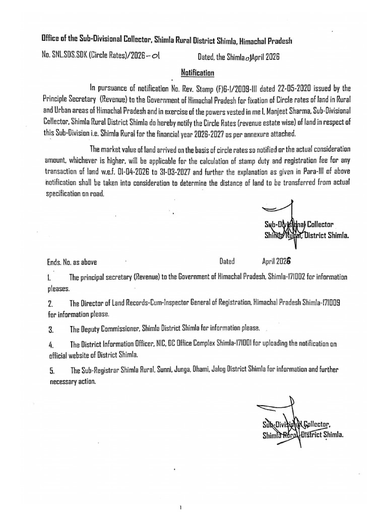 Circle Rate Notification Junga (St) 2026-04!01!12!04!39 | PDF