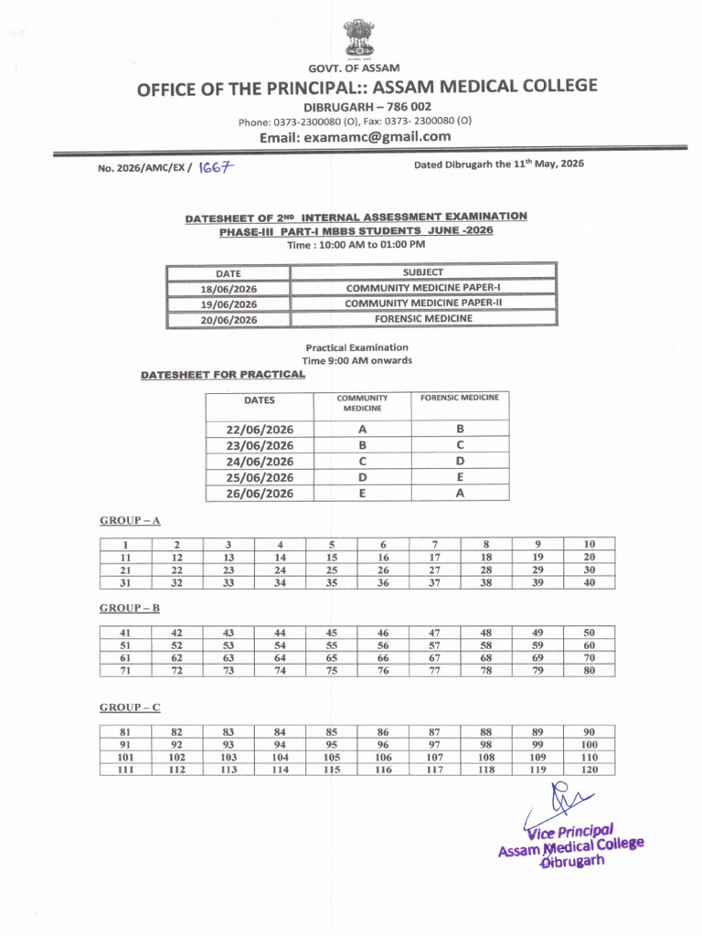 Phase 3 Part 1 2nd Internal Assessment Examination June 2026 | PDF