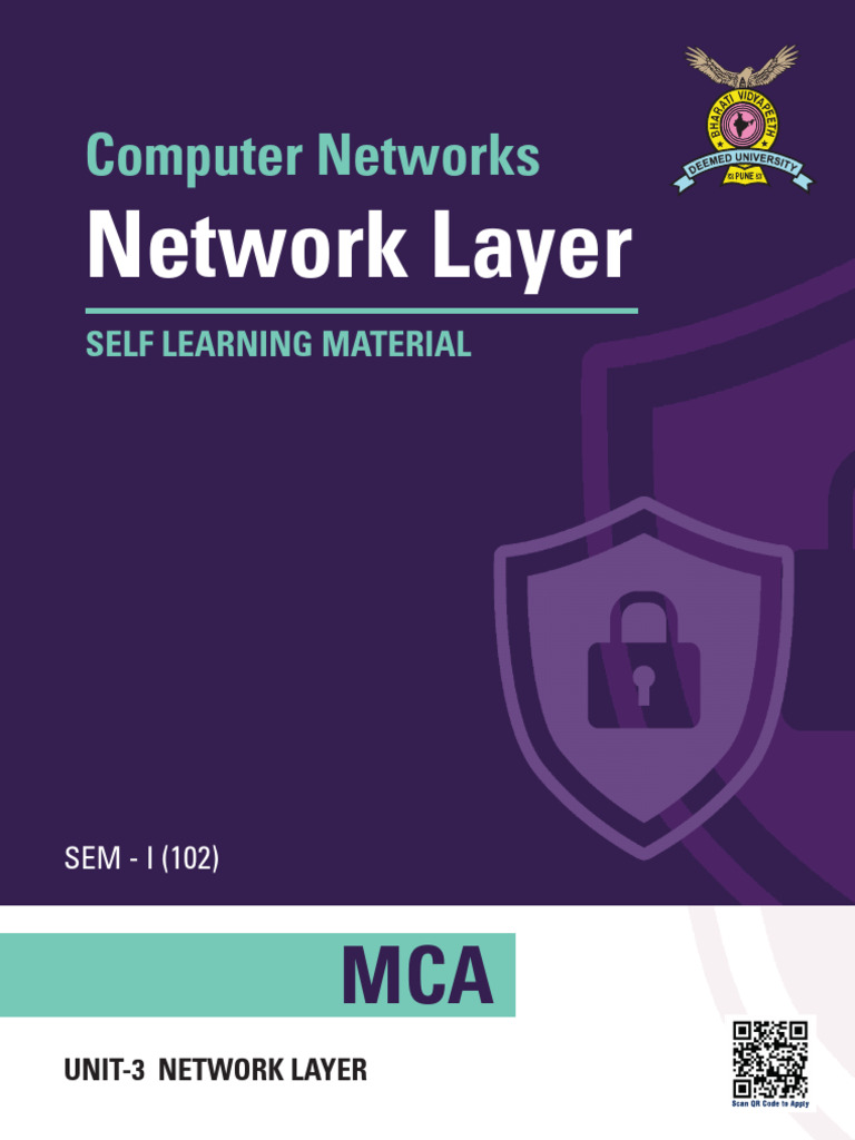 MCA Computer Networks Unit 3 Network Layer | PDF | Routing | Network ...