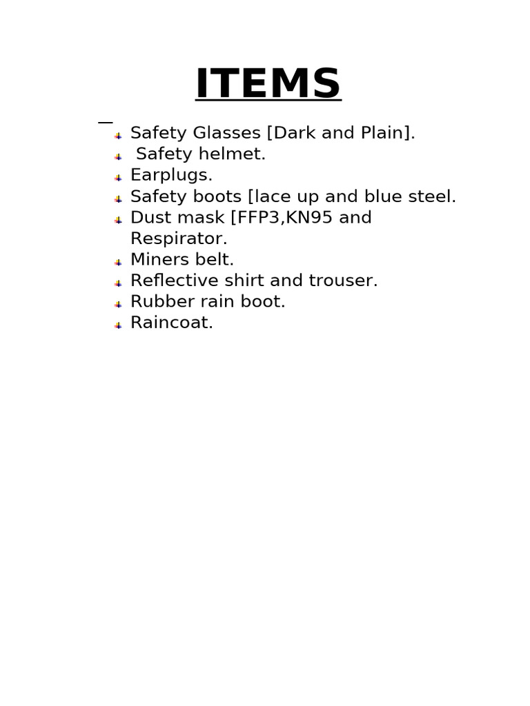 Items | PDF
