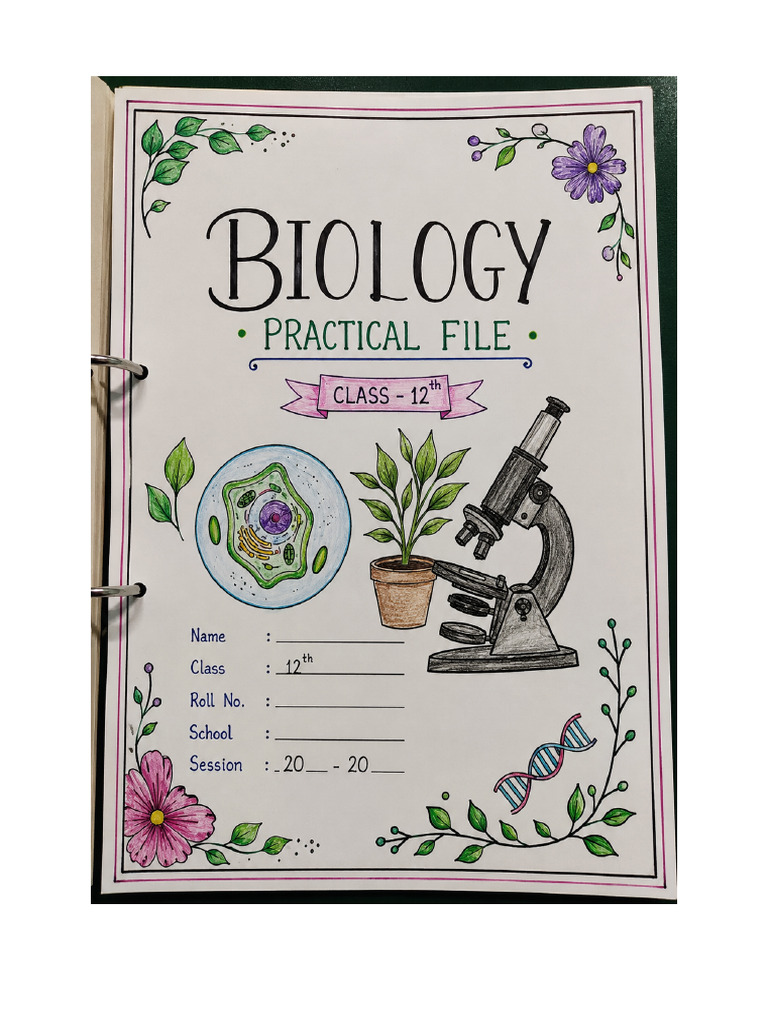 Biology Practical File Class12-1 | PDF