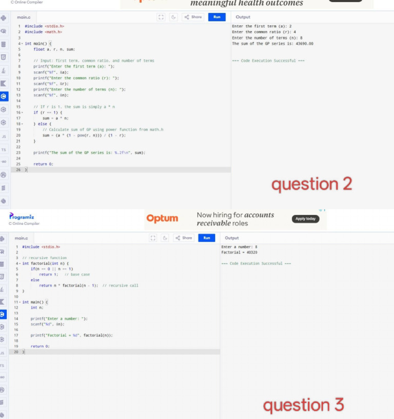 External Practical Lab Question 2 and 3 | PDF