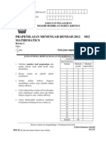 Percubaan PMR 2012 Matematik (2) N9