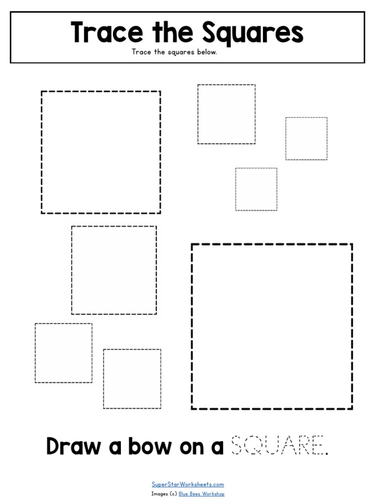 Shape Tracing Worksheets Page 4 | PDF