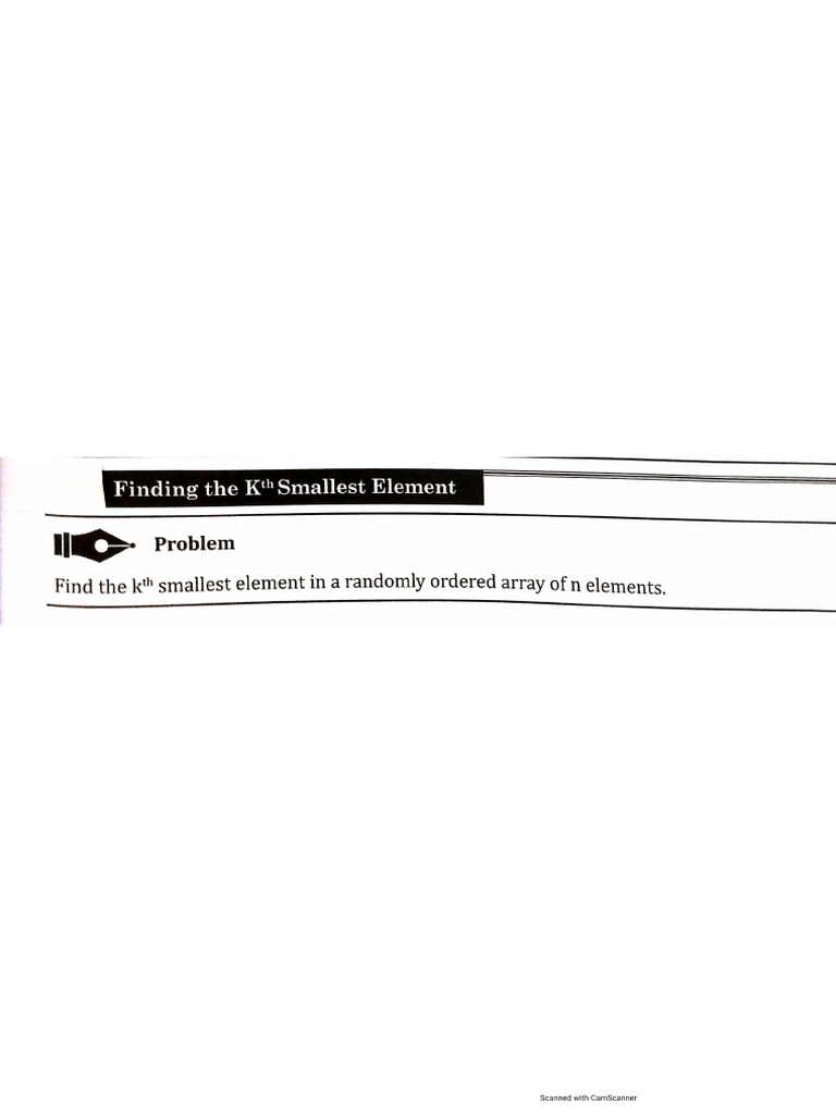 PST- Kth Smallest Element | PDF