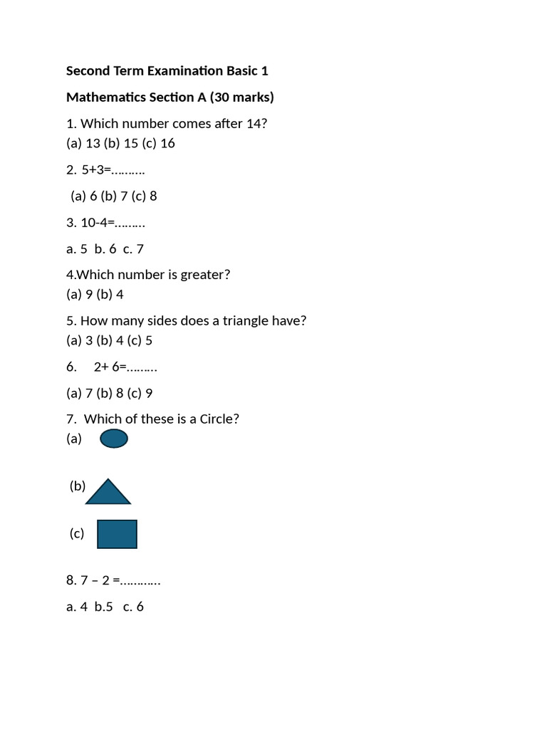 Maths Basic 1 | PDF