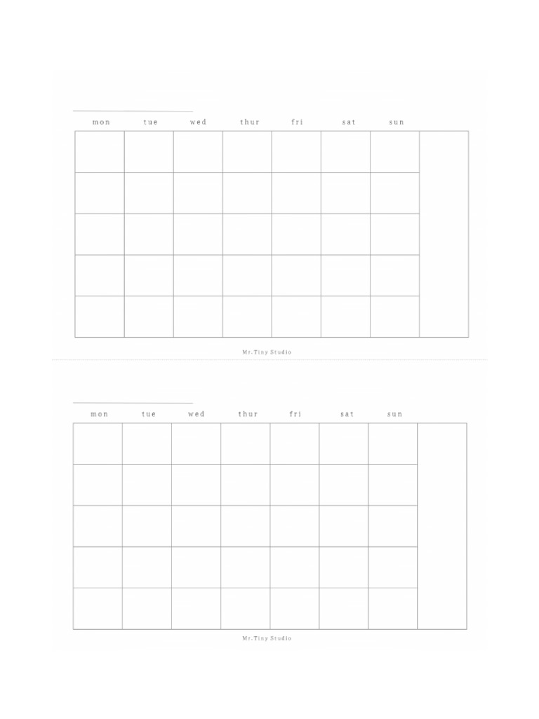 Monthly+Calender | PDF