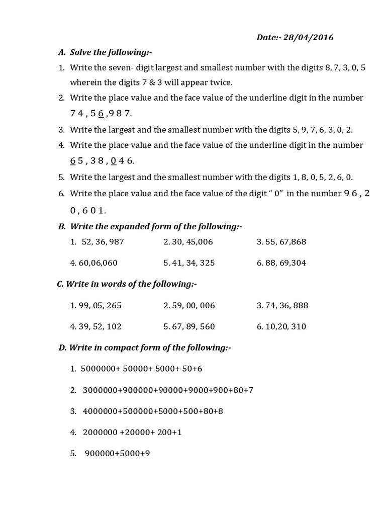 Class IV Maths Quaestion Assignment(1) | PDF | Chess Theory | Chess