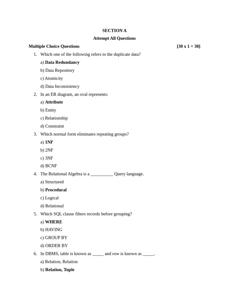 BCS 4th Sem - DBMS - Board 2025 Spring | PDF | Relational Model | Databases