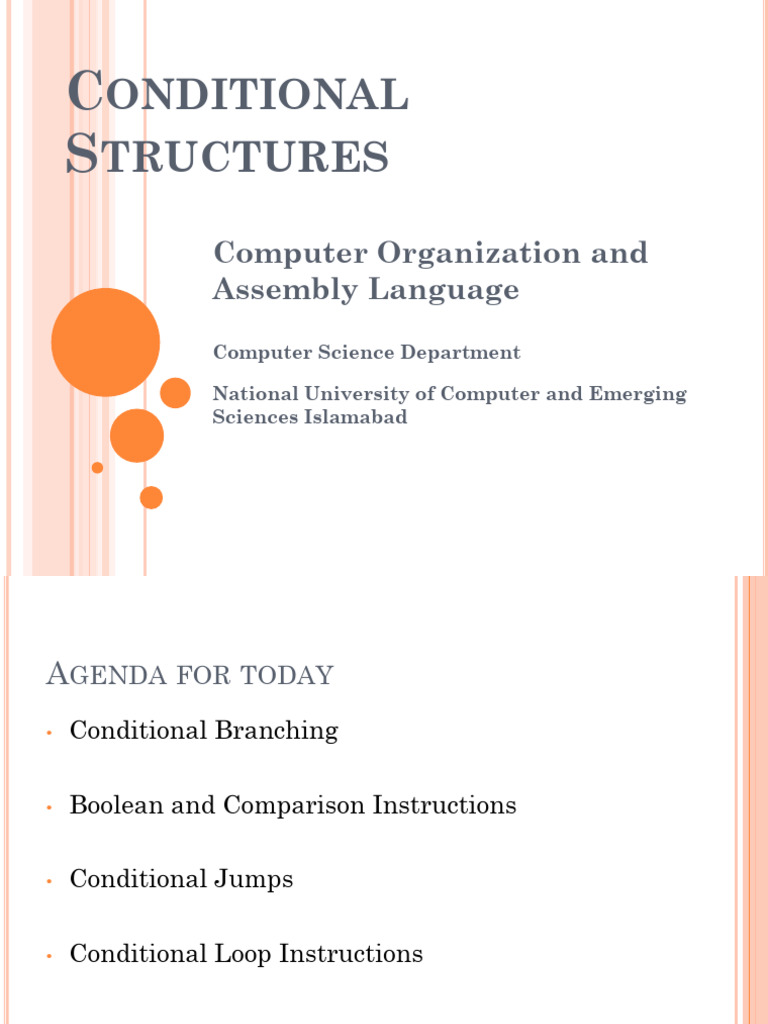 06 Conditional Processing | PDF | Assembly Language | Theory Of Computation