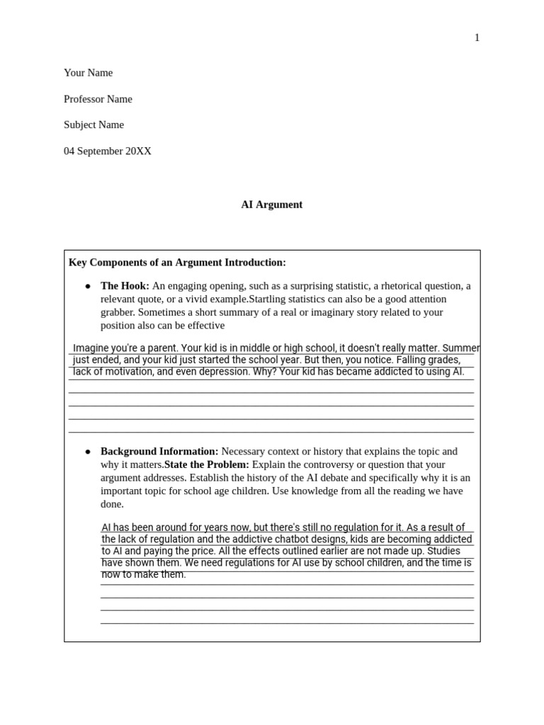 Argument Introduction | PDF | Psychology