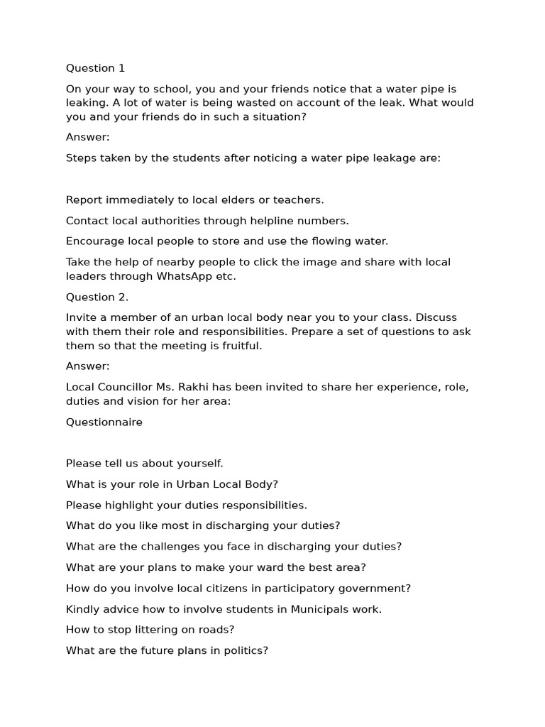 SST CH 12 QUESTION ANSWER | PDF