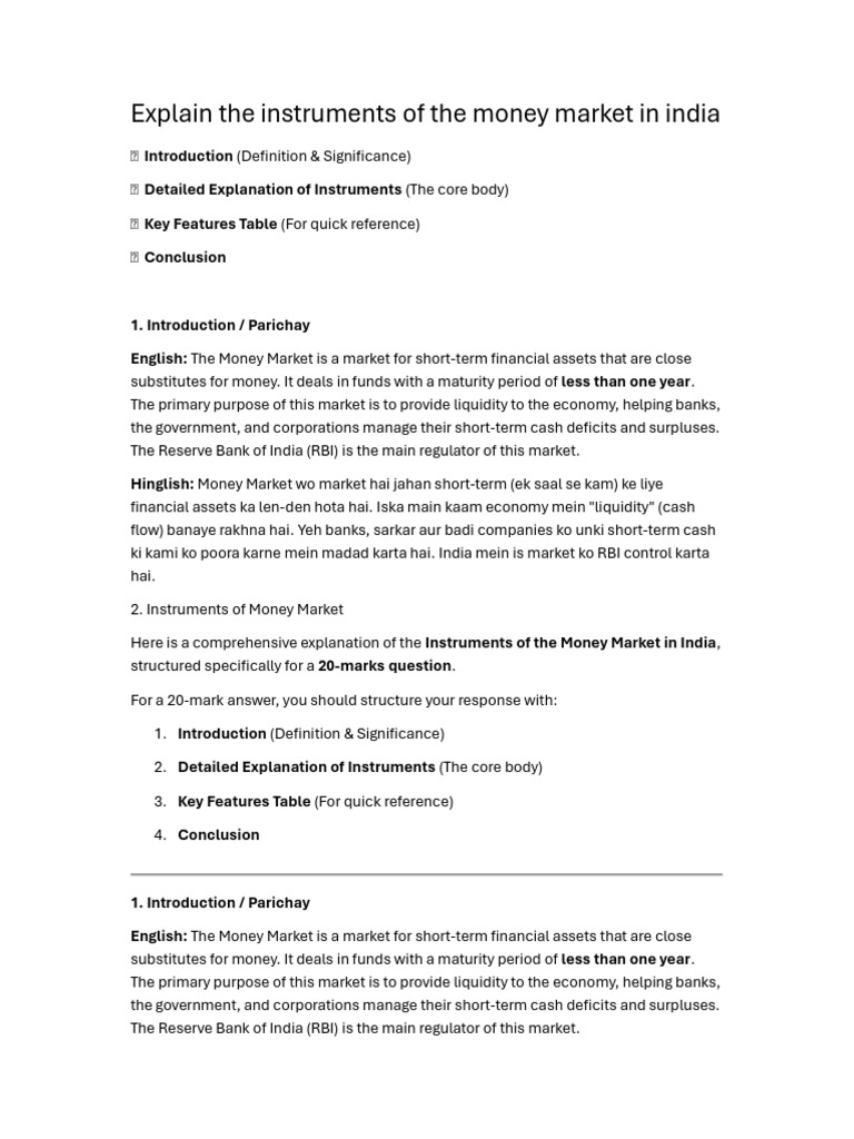 unit 4 Financial system | PDF | Repurchase Agreement | Money Market