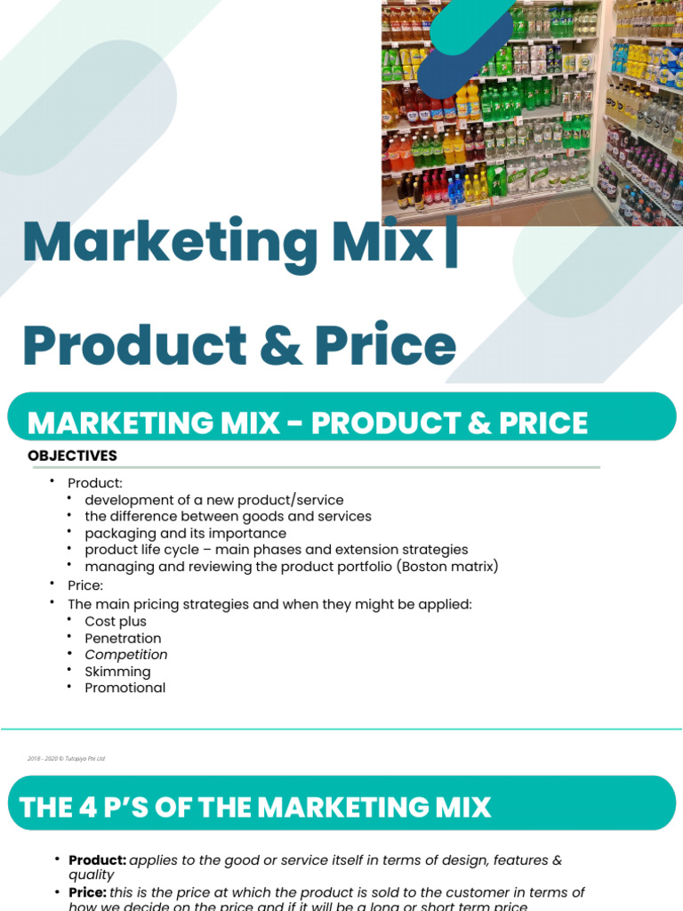 4.3A Marketing Mix_Product and Price | PDF | Pricing | Brand