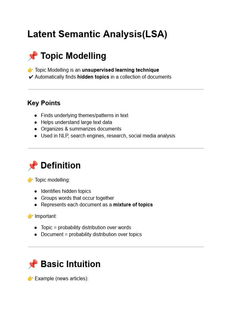 01Latent Semantic Analysis(LSA) | PDF | Applied Mathematics | Cognitive ...