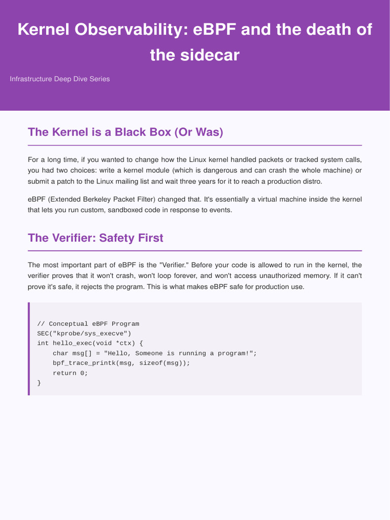 Ebpf Kernel Observability | PDF | Computer Science | Computer Engineering