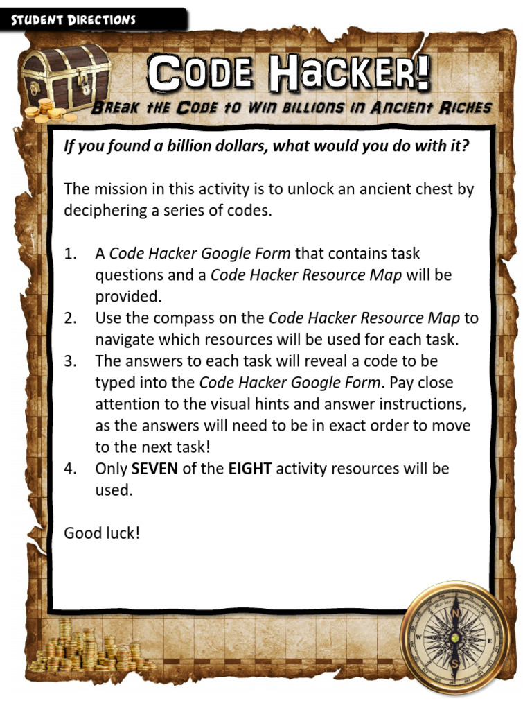 2a Code Hacker Student Directions | PDF