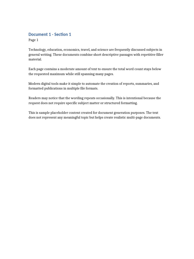 Sample Document 1 | PDF | Document | Science