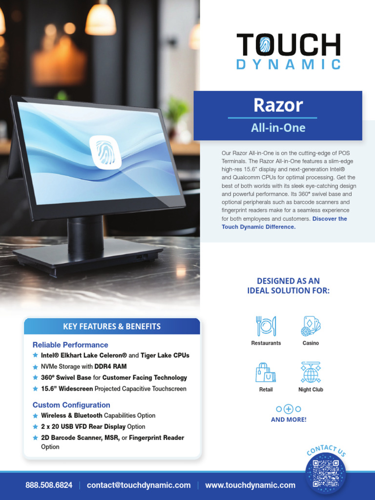 TD Razor AIO SpecSheet4 | PDF | Intel | Usb