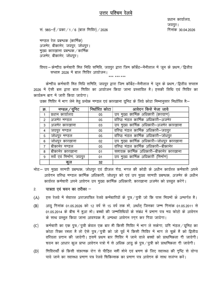 Notification Nanital 2026 | PDF
