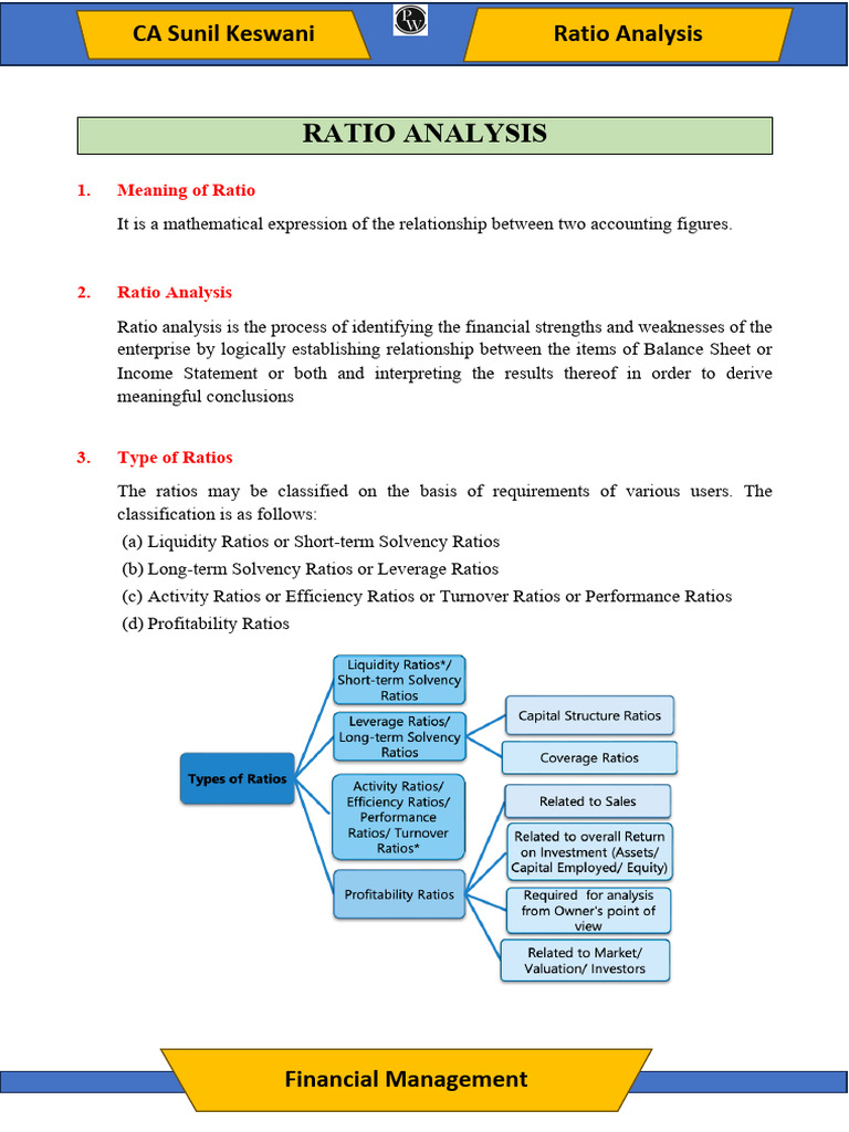 Ratio Analysis | PDF | Equity (Finance) | Balance Sheet