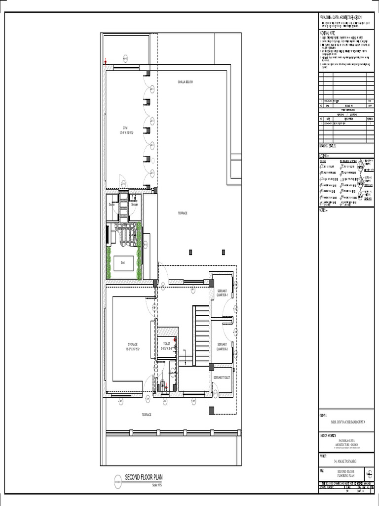Amaltas Marg - Second Floor Plan | PDF | Bathing
