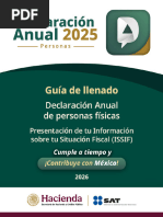 Guía de Declaración Anual 2025 para Personas Físicas | PDF | Impuesto ...