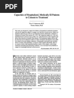 Appelbaum Criteria for Patient Capacity | PDF | Dementia | Medical ...
