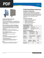 5 GHZ Directional Panel Patch Antenna Datasheet