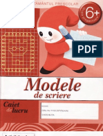 Modele de Scriere - Caiet de Lucru, Grupa Pregatitoare