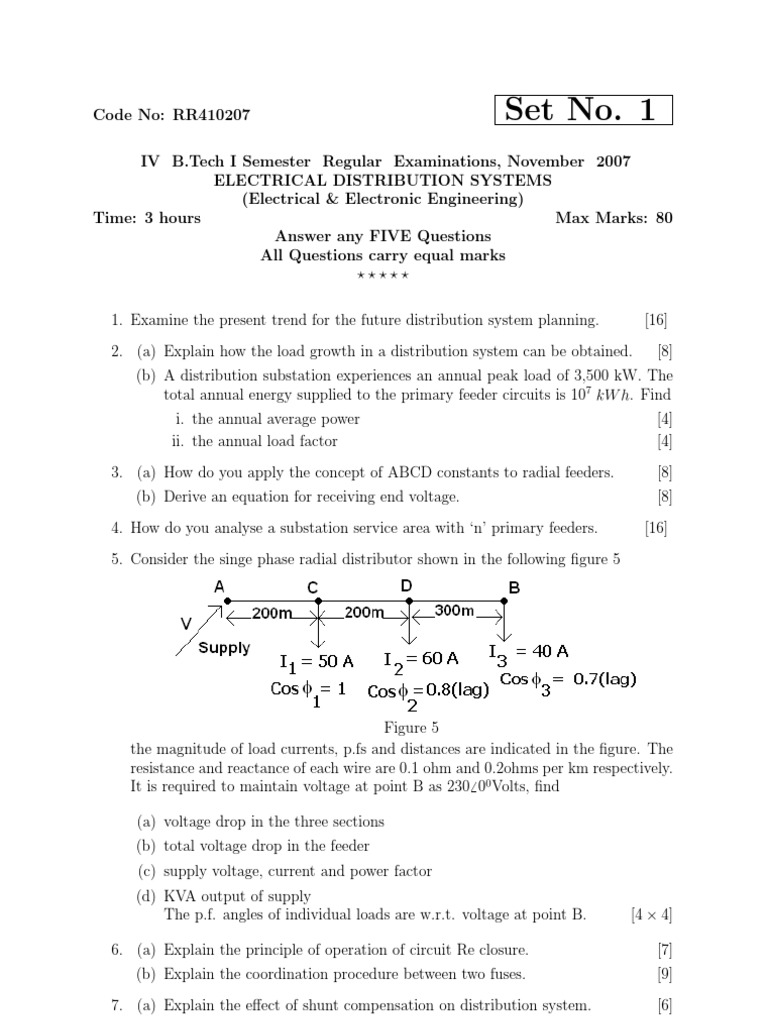 Electrical Distribution Systems Exam Guide | PDF | Technology & Engineering