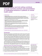 Safewards Model: 10 Key Interventions | PDF | Patient | Mental Health