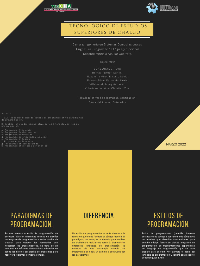 Diferentes Estilos de Programación | PDF | Programa de computadora ...