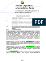 Informe Final de Adecuacion Estatuto a La CPE