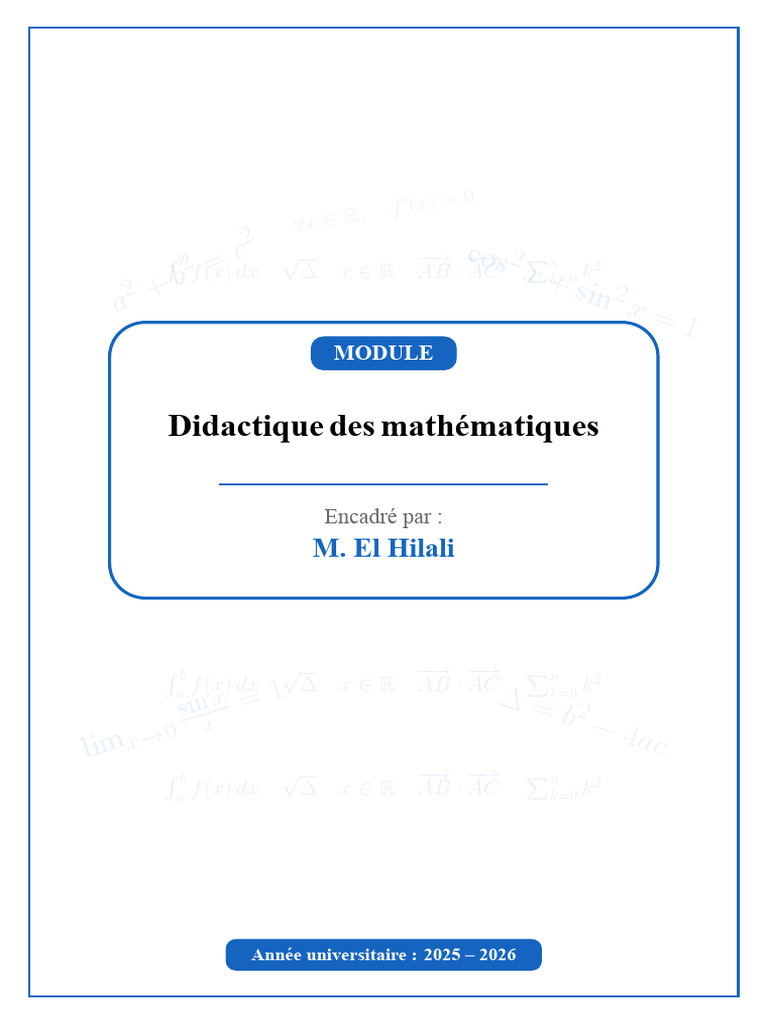 Porfolio Module Didactique | PDF
