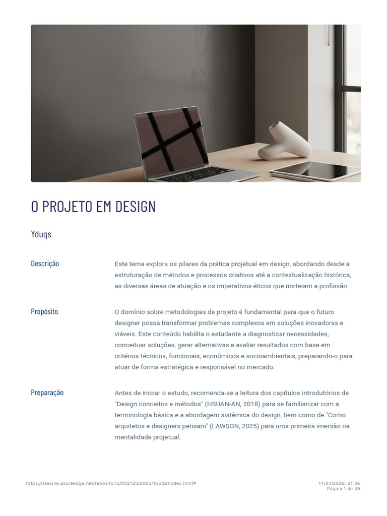 O Projeto em Design | PDF | Pensamento | Design Thinking