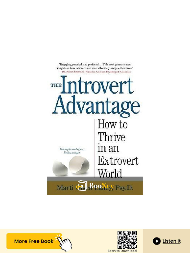 The Introvert Advantage | PDF | Extraversion And Introversion | Shyness