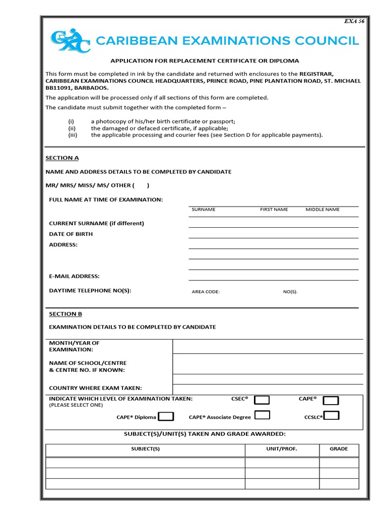 Replacement Cert Declaration Form Rev18Dec | PDF