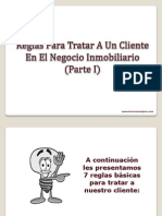 Reglas para Tratar A Un Cliente en El Negocio Inmobiliario - Parte 1